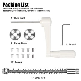 Router Lift Table Hand Crank Flip Board Lifting Plateform -Slip Handle Rod Quick Installation with 40mm Lifting Adjustment Screw Rod