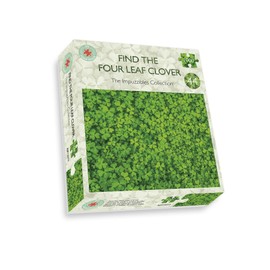 1000 Piece Jigsaw Puzzle with Four Leaf Clover - Impossible Impuzzibles - 66 cm x 50 cm - Irish Inspired Jigsaw Puzzle, Perfect St Patrick's Day Gift for Adults
