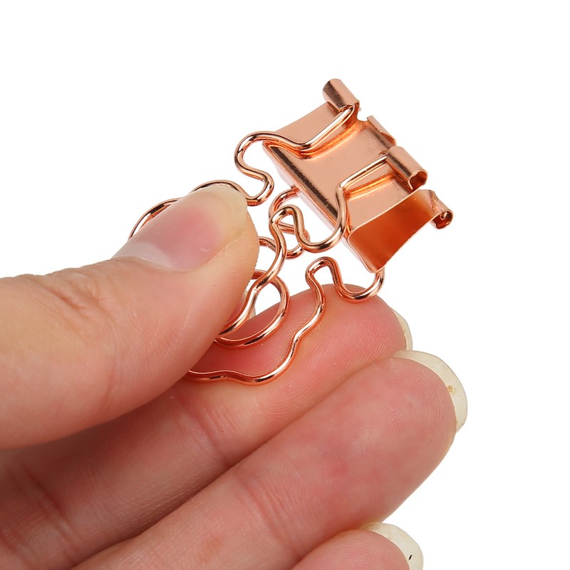 100 Pcs Mini Binder Clips Flower Shape Strong Clamping Force