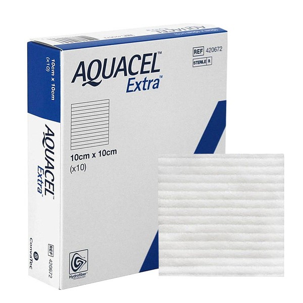 Convatech Aquacell Extra 420672 10x10cm 10 sheets / 콘바텍 아쿠아셀