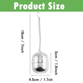 Tea Strainers for Loose Tea, 2 Pieces Tea Strainers, Kitchen Seasoning Artifact, Tea and Soup Making Apparatus Suitable for Loose Tea and Seasonings, Cooking Lovers' Choice