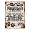 MY DOG'S BEDTIME PRAYER RETRO STYLE METAL TIN SIGN/PLAQUE (SHIH