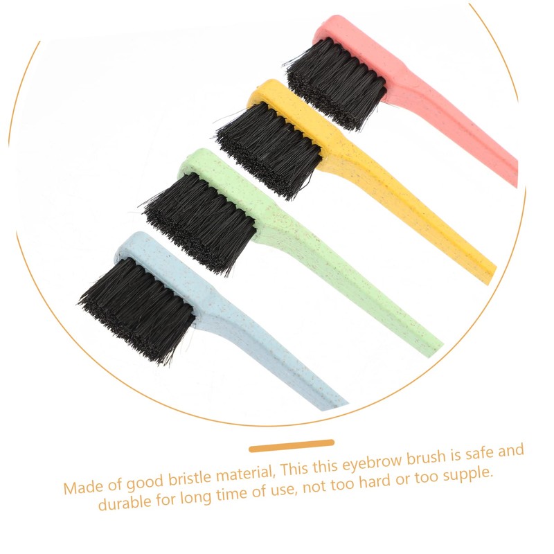 SAFIGLE 4Pcs Dual Tip Eyebrow Brushes Eyelash Combs Professional Grooming