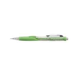Pentel Twist-Erase CLICK Mechanical Pencil, (0.7mm), CLEAR Barrel, Lime Green Grip, 12 pack (PD277TK)
