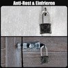 Heavy Combination Lock with Long Shackle, Weatherproof Outdoor Anti-Theft Security