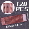 Waycreat 120pcs Red Napkin Rings,Napkin Rings Bulk, Rhinestone Napkin Rings