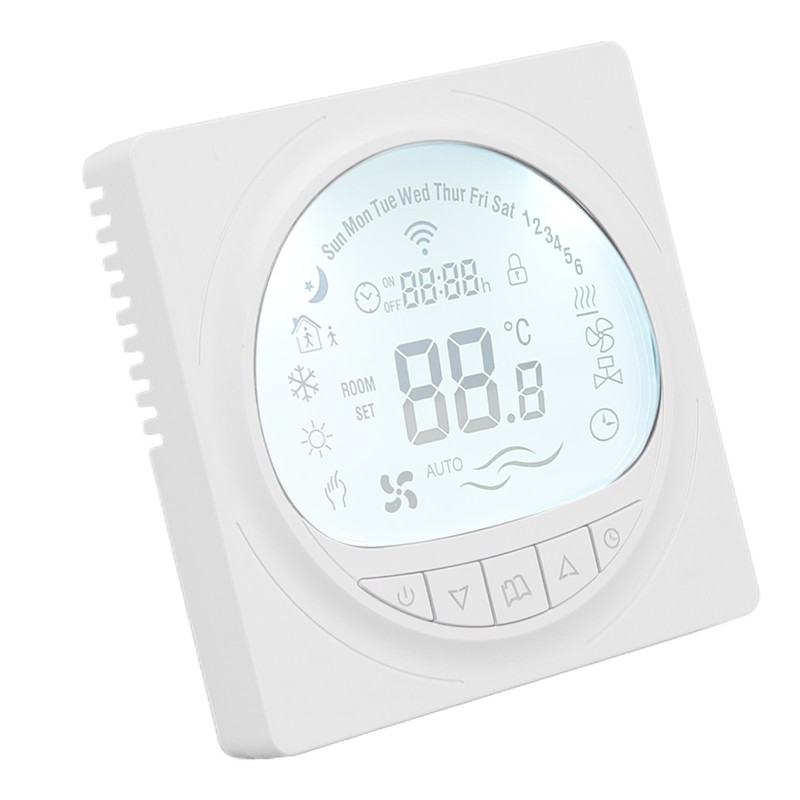 Floor Heating Thermostat Programmable Large LCD Display Plumbing Temperature Controller