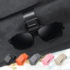 KAFANLIN 2 Pack Sunglass Holder for Car Visor Clip Eyeglass