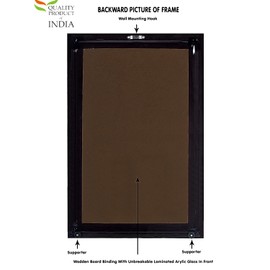 Adi Shankaracharya Photo Picture Frame Size Medium (13.5 x 9.5 inches, Acrylic Glass)