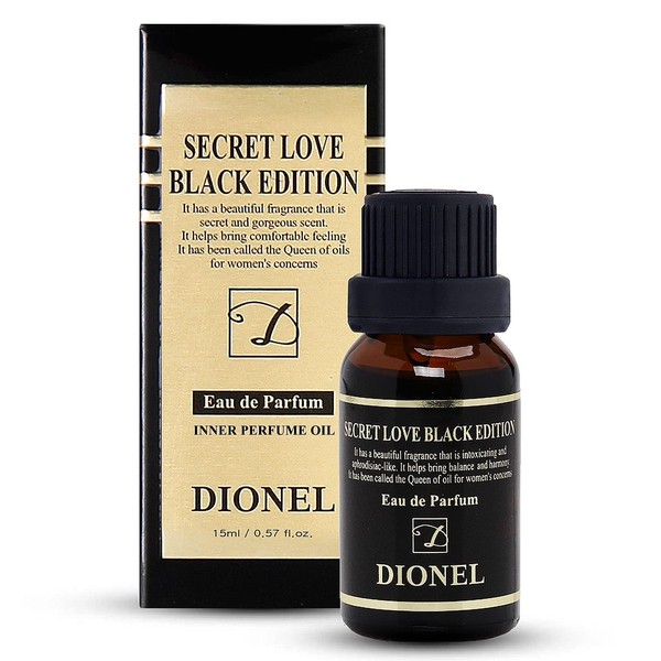 Dionel Secret Love Black Edition, perfumes for women, inner perfume oil, Romantic Floral Scent in Reminiscence, 15ml/0.51fl.oz