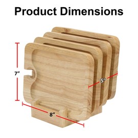 Primeware Cambridge 5 Tier Appetizer Server Plates with Wine Glass Holder (Rectangular)