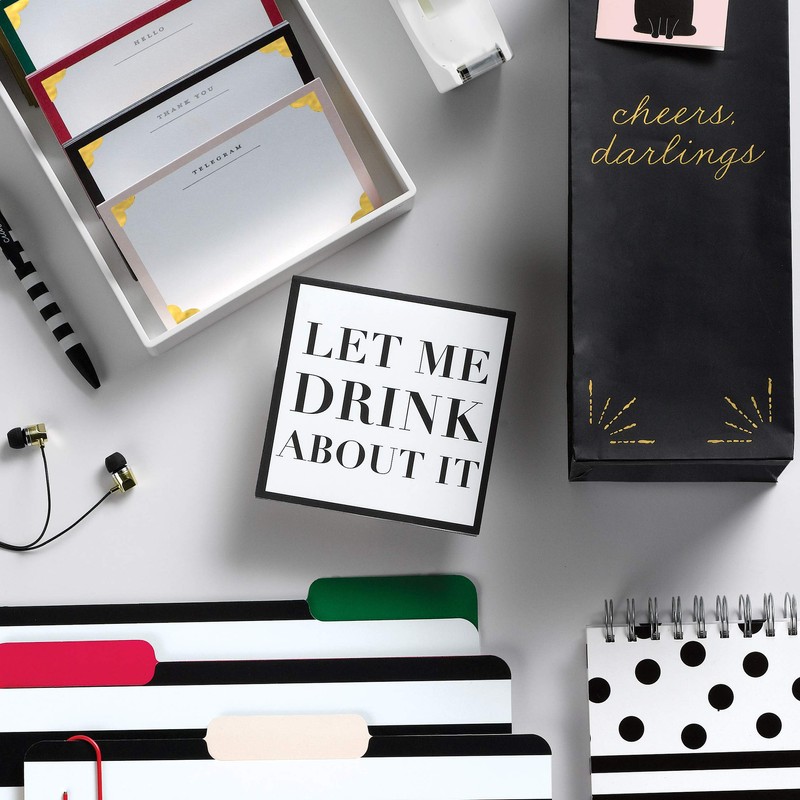 C.R. Gibson X&O Paper Goods Cocktail Napkin, 5 x 5,
