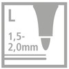 Triangular Fibre-Tip Pen - STABILO Trio Scribbi - Pack of