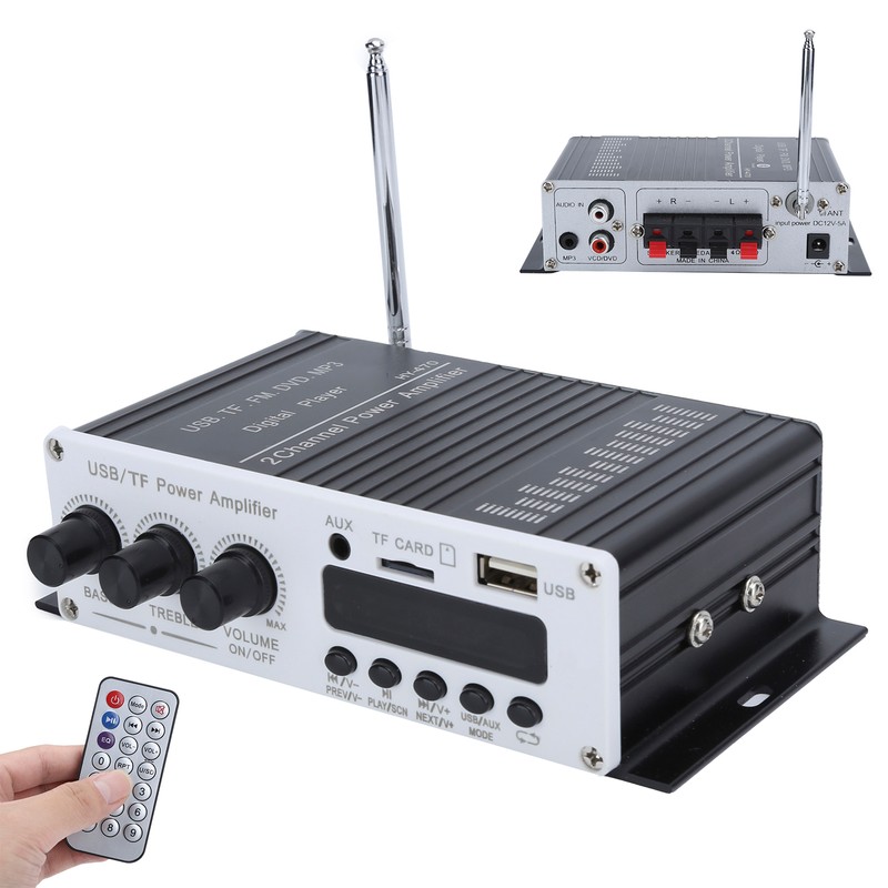 USB Memory Card Digital Player FM Bluetooth 4.2 Car Power