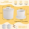 Acrux7 2 Pack Ceramic Butter Crock with Lid for Countertop,