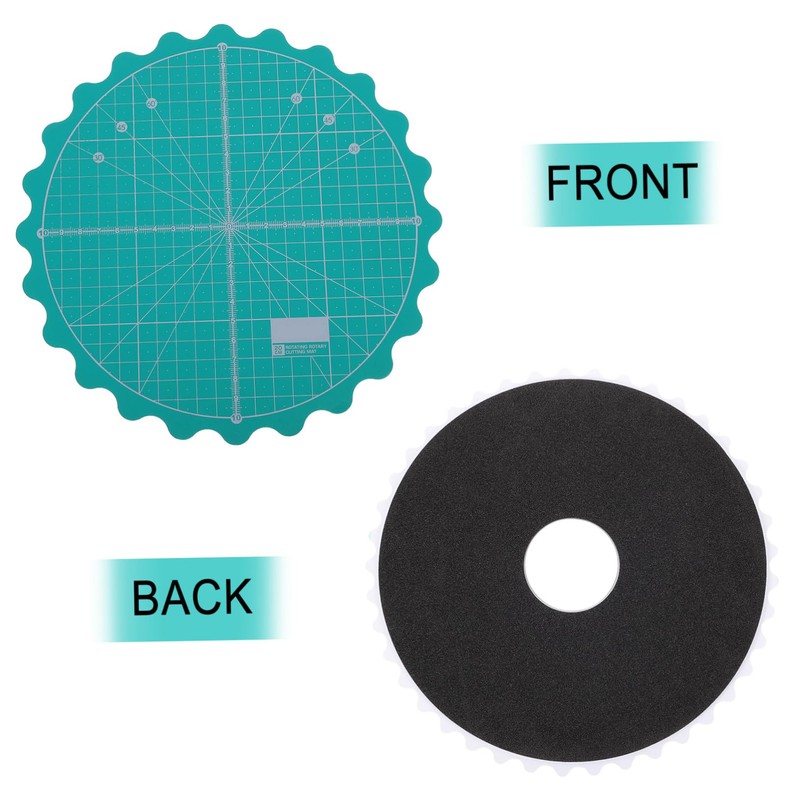 LALAFINA 1Pc Self Healing Rotary Cutting Mat Durable Round Turntable