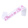 White Purple Bride to Be Sash, Hen Party Sash, Hen