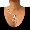 The Mexican Collection Hallmarked Large 925 Sterling Silver Long Oval
