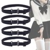 SYBL 10PCS Black Bow Tie Extender Straps Adjustable Elastic Pre-Tied
