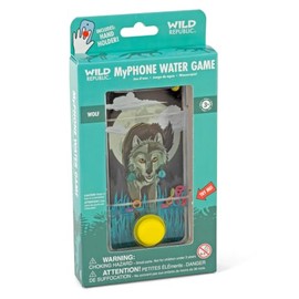 Wild Republic Myphone Lobo, móvil de Juguete con Juego de Aros de Agua, Juguetes educativos y Divertidos para niños, Consola de Agua, Regalo de...    