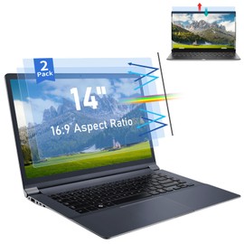 SOPPY [2 Pack 14 inch Laptop Anti Blue Light Screen Protector for 16:9 Aspect, Laptop Screen and Blue Light Blocking Filter, Eye Protection Blue Light Blocking Screen Filter (14",16:9)