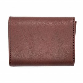 Wachifudo Dayan Cat Dayan Genuine Leather Compact Minimalist Style Small Wallet, Braun