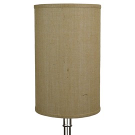 FenchelShades.com 10" Top Diameter x 10" Bottom Diameter 16" Height Fabric Drum Lampshade Spider Attachment (Burlap Natural)