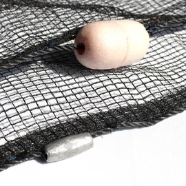 BasicGear Professional Seine Net 4' x 25' | Ultra Strong | Maximizes Catch | Ideal for Both Commercial and Recreational Fishing | Multiple