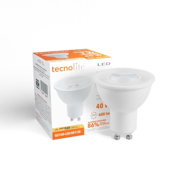 Tecnolite Lamp LED GU10 7W 3000K600LM