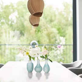 Artisoul® Ceramic Vases Decoration, Set of 3 Small Vases, Flower Vases, Decor Vases for Table Decoration, Shelf Decoration, Small Bouquet, Green Plant, Minimalist Decoration, Modern Home Decoration