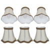 6Pcs Desktop Table Lamp Cover Fabric Lampshade Accessory for E14