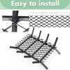 Memrita Fireplace Grate Ember Retainer 12" x 7.5",Solid Steel Ember