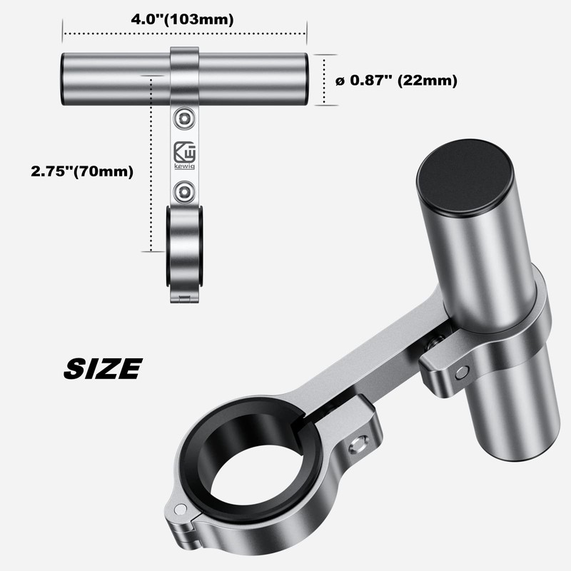 BRCOVAN Aluminum Alloy Handlebar Extensions for Bicycle & Motorcycle, Bike