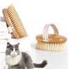 LimCryspp 1 Soft Bristle Pet Brush, Gentle Grooming, Smooth Coat