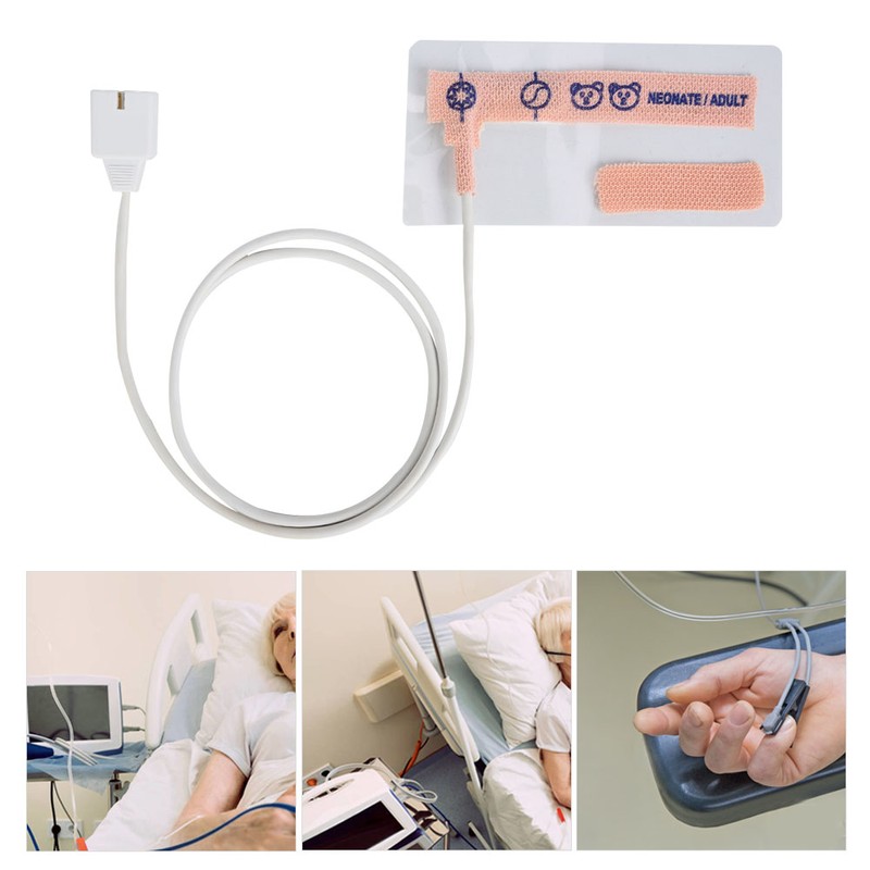 9 Pin Plug Disposable SpO2 Sensor Wrap Oxygen Saturation Probe