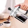 350ml Stainless Steel Glass Hollow Cafetiere French Filter Tea Coffee
