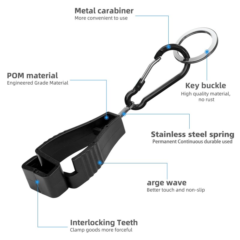 NANHONG 4PCS, Glove Clips for Work Glove Holders, Gloves Clip,