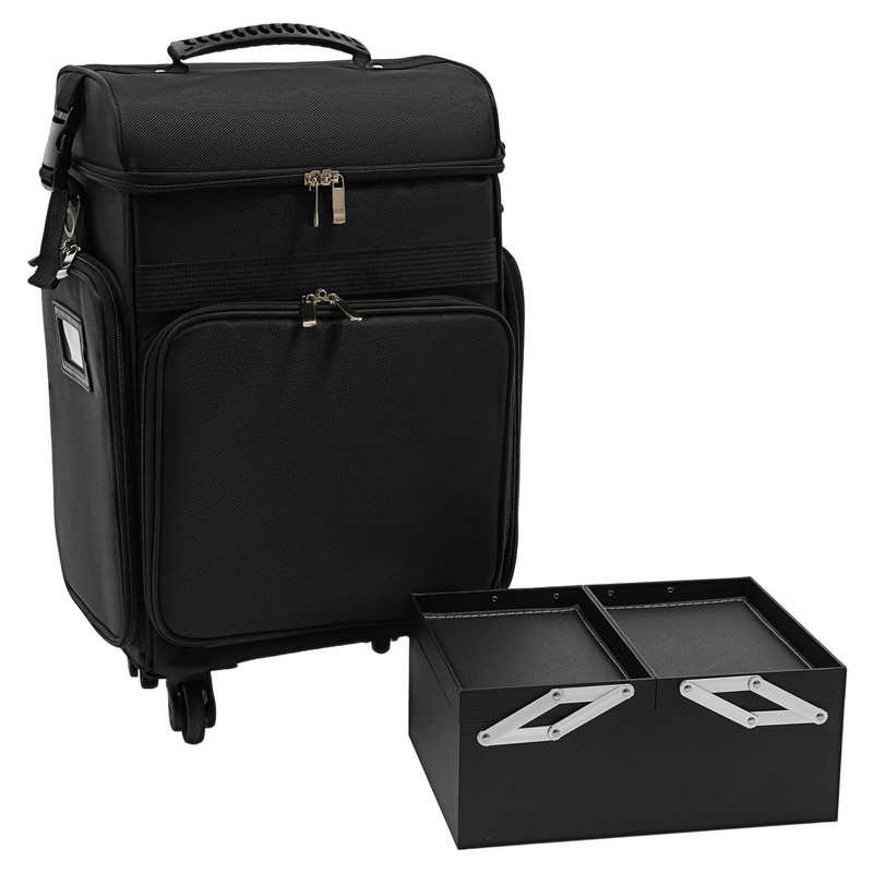 Fronimo Travel Cosmetic Organizer Makeup Train Case Professional All-Terrain Wheels