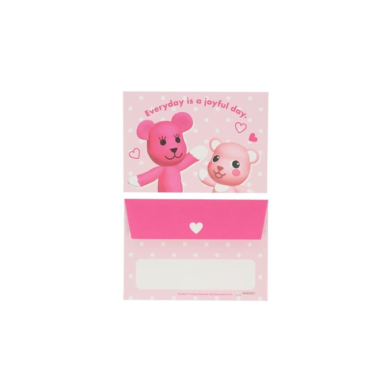 Sun-Star Stationery S8908494 PostPet Goods, Letter Set, Mini Size, Momo