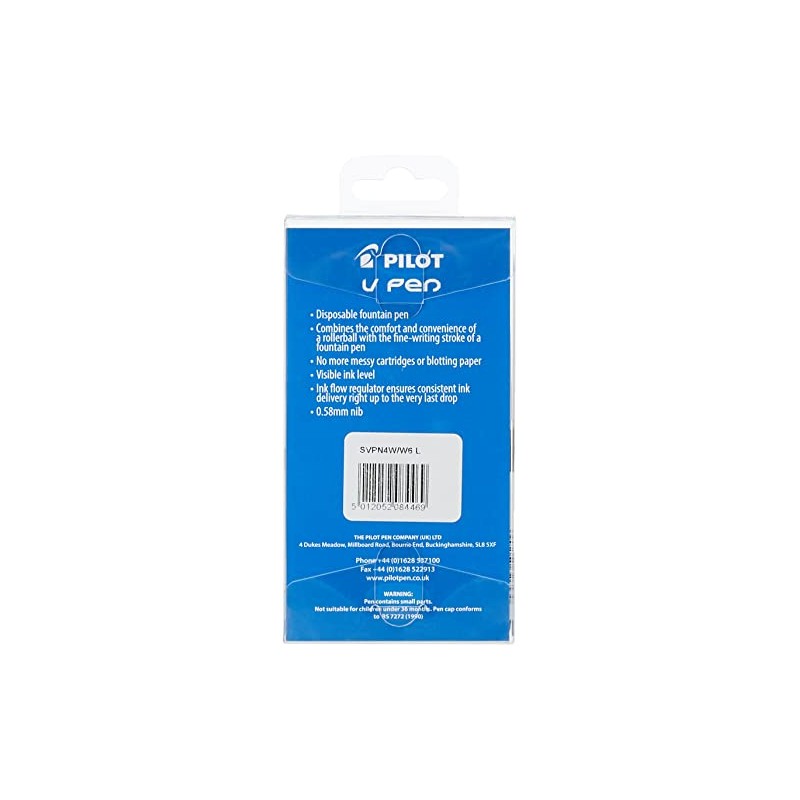 Pilot V Pen Disposable Fountain Pen - Blue, Pack of