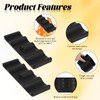RISVOWO Pack of 2 Fridge Bottle Holder, Bottle Rack, Refrigerator,