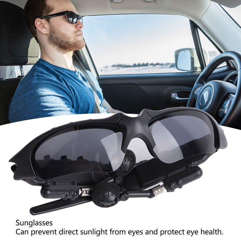 Bluetooth Glasses Headphone Black Smart Wireless Outdoor Headphone Sports Running