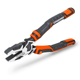 Vanquish 8 Inch Linemans Pliers High-Leverage Linesman Pliers with Side Cutting Design (3163)