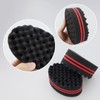 REBECASKYENS 2-Pack Curling Sponges (14.5*9.5*5cm), Black, Wavy Sponge for Curly,