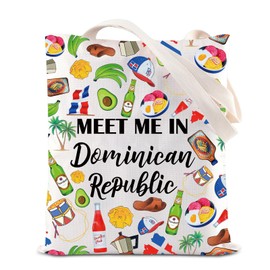 Dominican Republic Vacation Tote Bag Dominican Republic Trip Gift Getaway Gift Souvenir Gift Dominican Republic Lovers Bag (CA-MeetDominicanReTote)