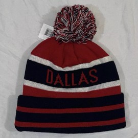 P4F Accessories Pom Pom Beanie Hat Dallas Football Cowboys Practice Red 2017D3