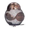 Art Wrought Iron Owl Storage Tank Metal Money Box Handicrafts