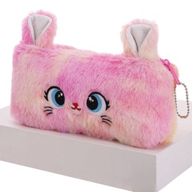 Abon Abon Pencil Case, Cute Pencil Case, Pouch, Fluffy, Elementary School Students, High School Students, Cute, Yumekawa, Cat, Rabbit, Animals, Girls, Girls, Children, Petite Gift, Graduation Entrance