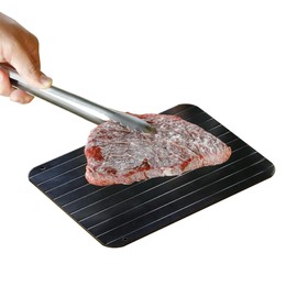 CBJAPAN Thawing Plate, Rapid Defrosting, Thickness 0.1 inch (3 mm), 6.5 x 9.1 inches (16.5 x 23 cm), Dishwasher Safe, Just Place Your Foods, Fast Defrost, Atomico