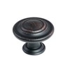 1-1/4 in. Oil Rubbed Bronze Round Cabinet Knob (25-Pack)
